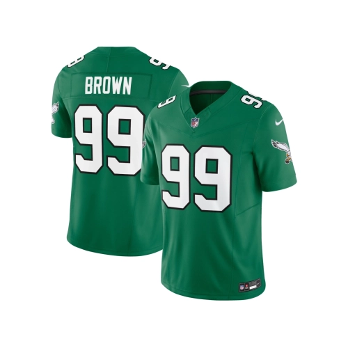 Mens Philadelphia Eagles Jerome Brown Kelly Green Alternate Vapor F.U.S.E. Limited Jersey