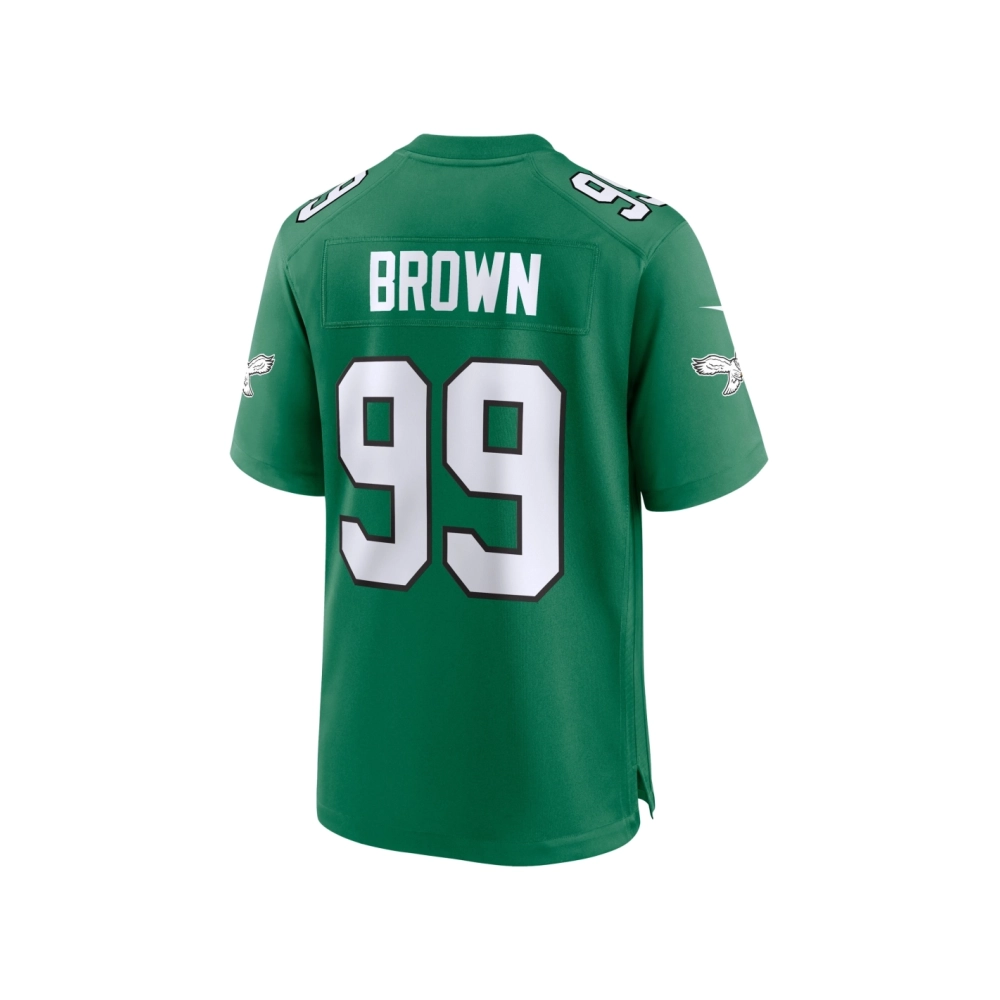 Mens Philadelphia Eagles Jerome Brown Kelly Green Alternate Game Jersey
