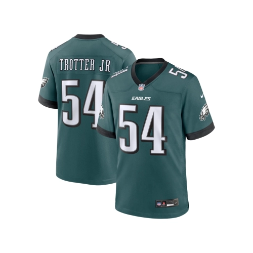 Mens Philadelphia Eagles Jeremiah Trotter Jr. Green Game Jersey