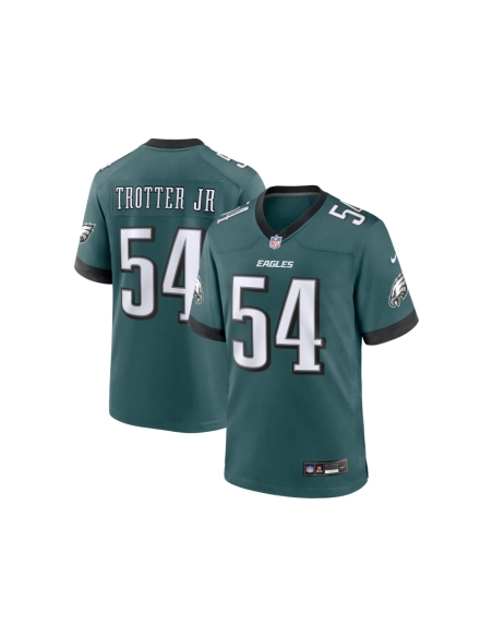 Mens Philadelphia Eagles Jeremiah Trotter Jr. Green Game Jersey
