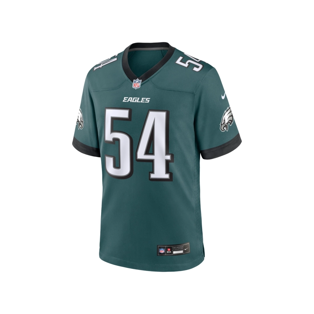 Mens Philadelphia Eagles Jeremiah Trotter Jr. Green Game Jersey