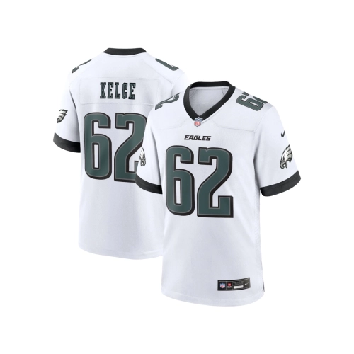 Mens Philadelphia Eagles Jason Kelce White White Game Jersey