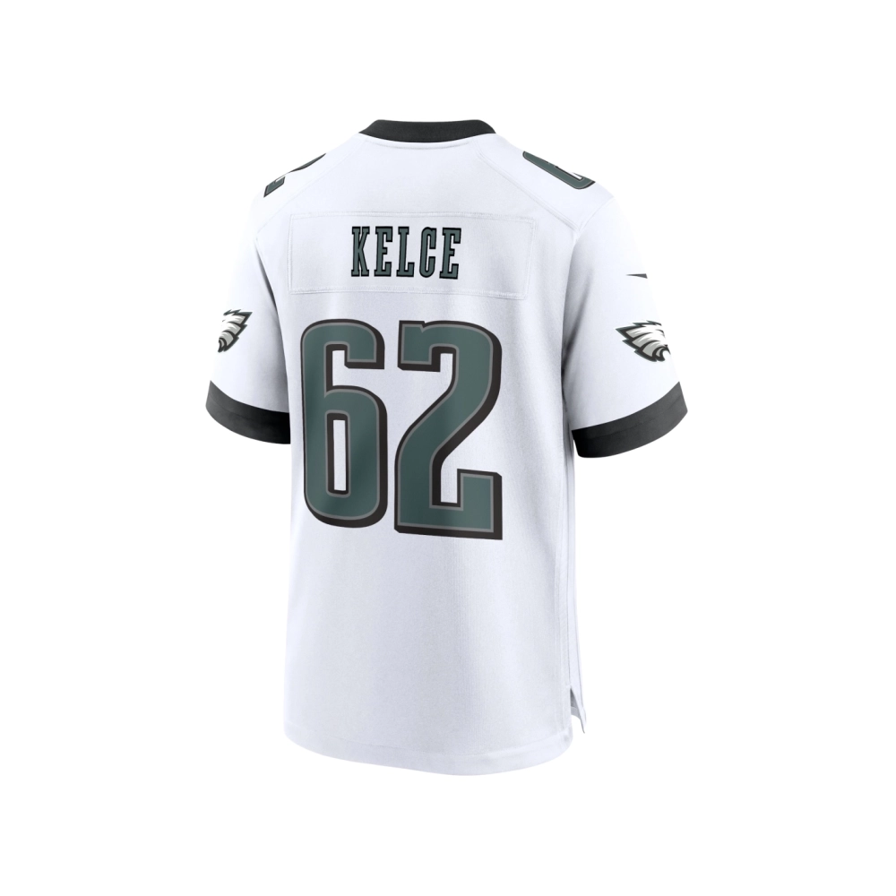 Mens Philadelphia Eagles Jason Kelce White White Game Jersey