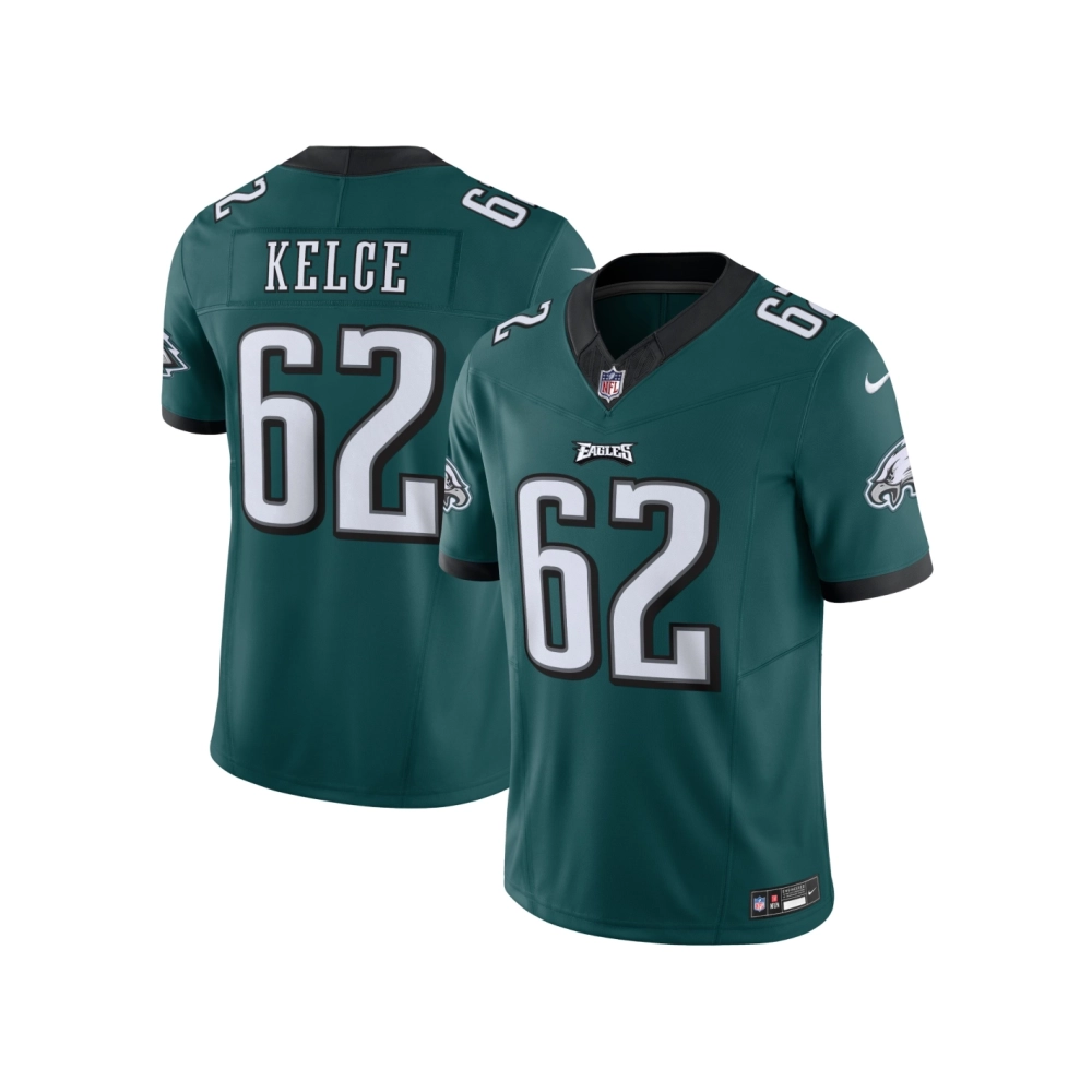 Mens Philadelphia Eagles Jason Kelce Midnight Green Vapor F.U.S.E. Limited Jersey