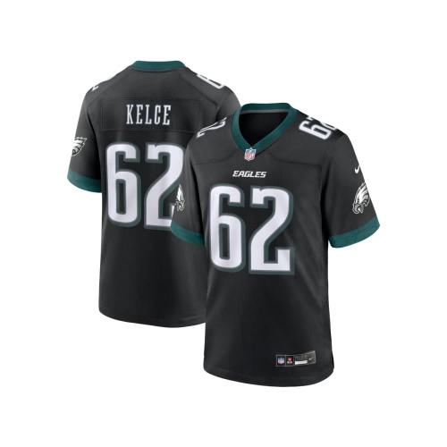 Mens Philadelphia Eagles Jason Kelce Black Alternate Game Jersey