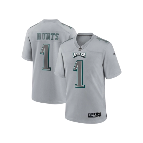 Mens Philadelphia Eagles Jalen Hurts Gray Atmosphere Fashion Game Jersey