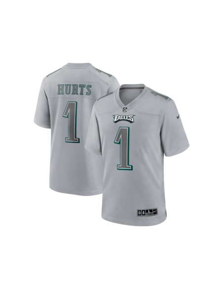 Mens Philadelphia Eagles Jalen Hurts Gray Atmosphere Fashion Game Jersey