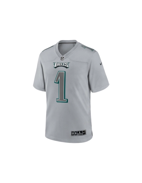 Mens Philadelphia Eagles Jalen Hurts Gray Atmosphere Fashion Game Jersey