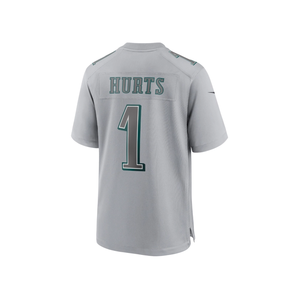 Mens Philadelphia Eagles Jalen Hurts Gray Atmosphere Fashion Game Jersey
