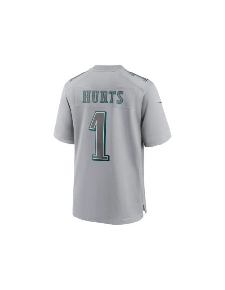 Mens Philadelphia Eagles Jalen Hurts Gray Atmosphere Fashion Game Jersey