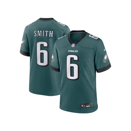 Mens Philadelphia Eagles DeVonta Smith Midnight Green Team Game Jersey