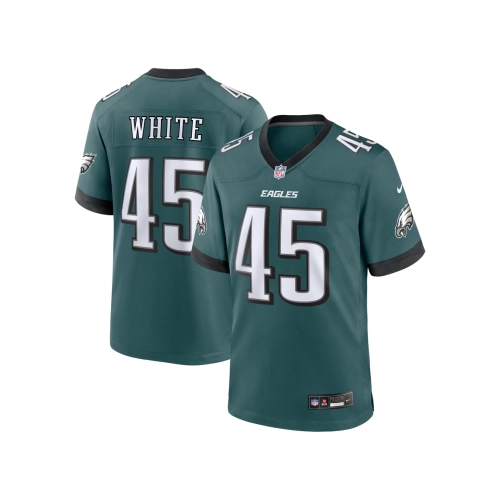 Mens Philadelphia Eagles Devin White Midnight Green Game Jersey