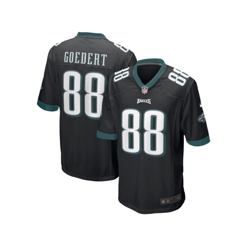 Mens Philadelphia Eagles Dallas Goedert Black Game Jersey
