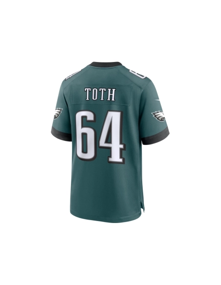 Mens Philadelphia Eagles Brett Toth Midnight Green Game Jersey
