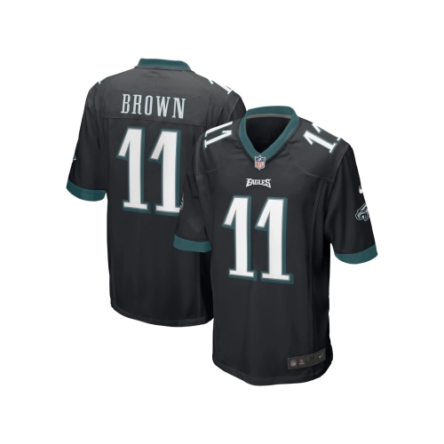 Mens Philadelphia Eagles A.J. Brown Black Game Jersey