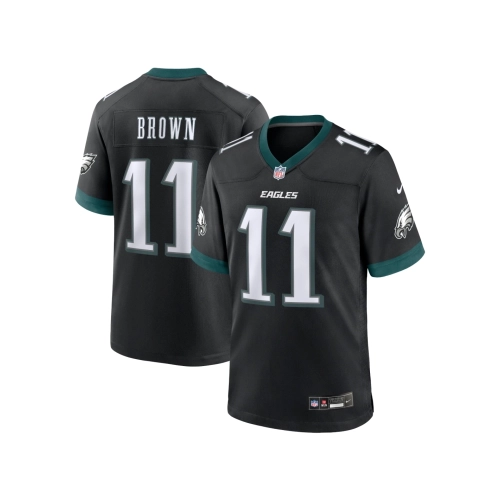Mens Philadelphia Eagles A.J. Brown Black Alternate Game Jersey