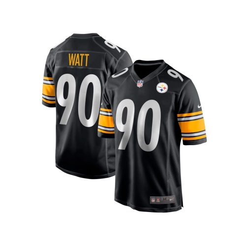 Mens Pittsburgh Steelers T.J. Watt Black Game Team Jersey