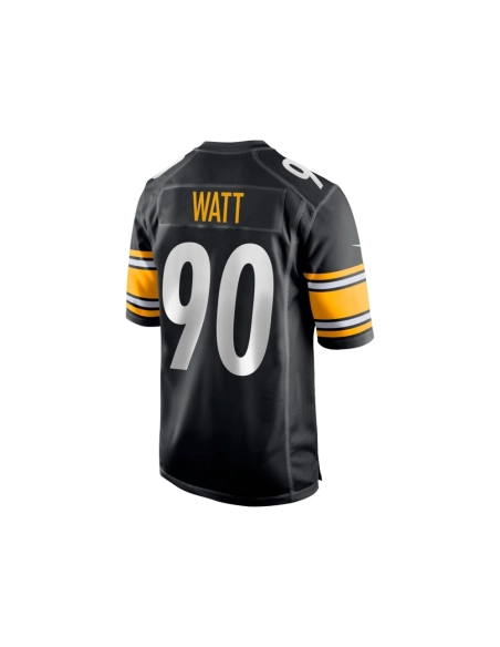 Mens Pittsburgh Steelers T.J. Watt Black Game Team Jersey