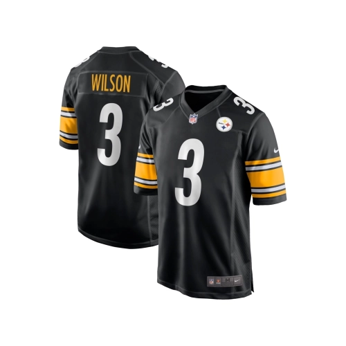 Mens Pittsburgh Steelers Russell Wilson Black Game Jersey
