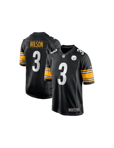 Mens Pittsburgh Steelers Russell Wilson Black Game Jersey