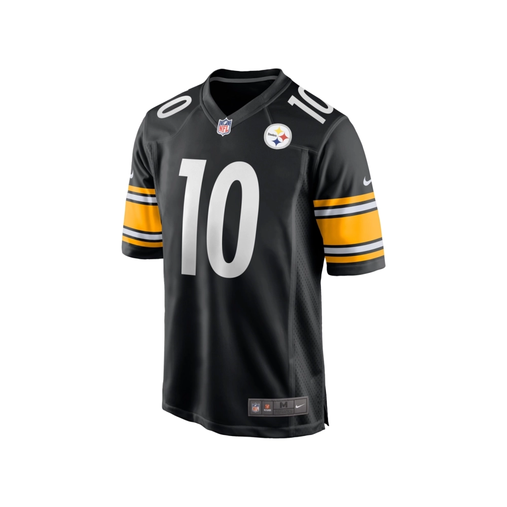 Mens Pittsburgh Steelers Roman Wilson Black 2024 NFL Draft Game Player Jersey