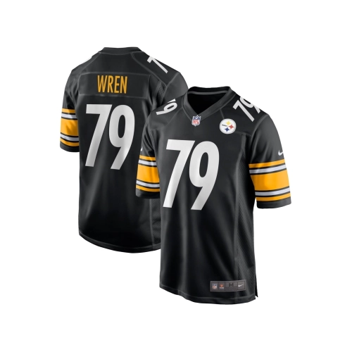 Mens Pittsburgh Steelers Renell Wren Black Game Jersey