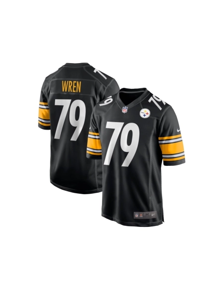 Mens Pittsburgh Steelers Renell Wren Black Game Jersey