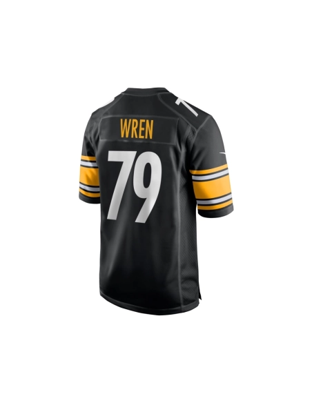 Mens Pittsburgh Steelers Renell Wren Black Game Jersey