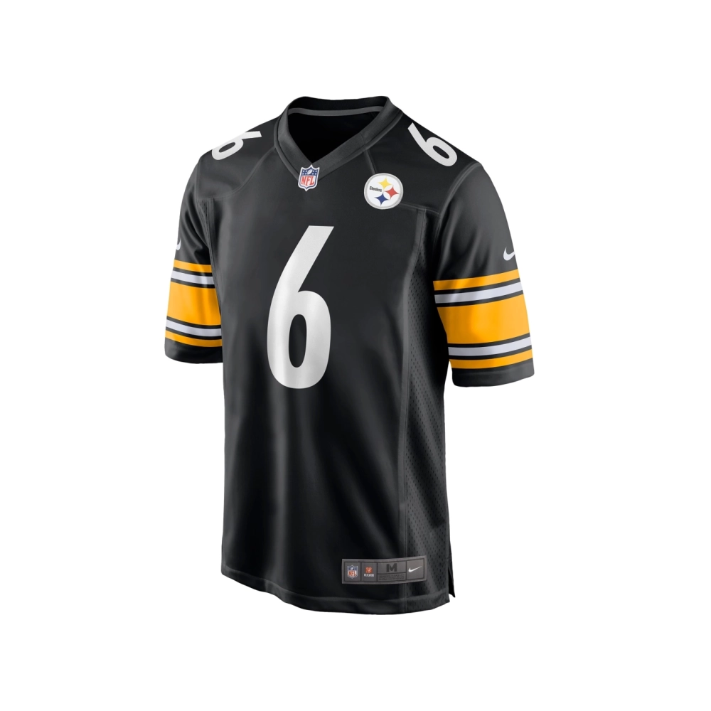 Mens Pittsburgh Steelers Pressley Harvin III Black Game Jersey