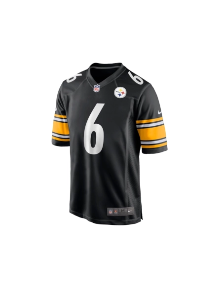 Mens Pittsburgh Steelers Pressley Harvin III Black Game Jersey
