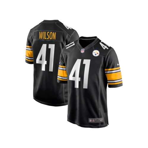 Mens Pittsburgh Steelers Payton Wilson Black 2024 NFL Draft Game Jersey