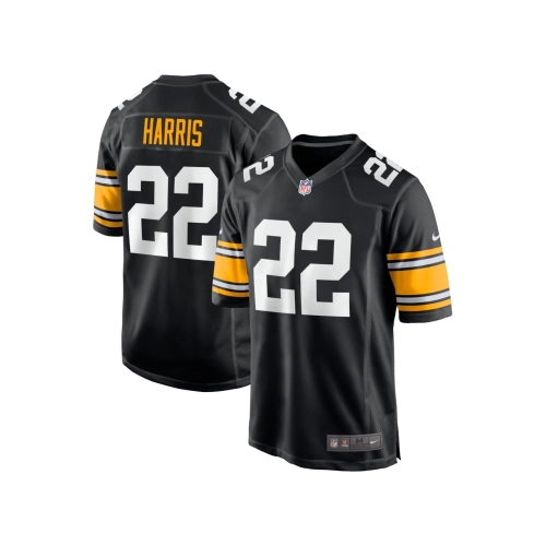 Mens Pittsburgh Steelers Najee Harris Black Home Player Game Jersey