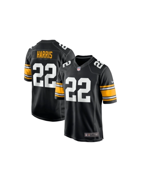Mens Pittsburgh Steelers Najee Harris Black Home Player Game Jersey