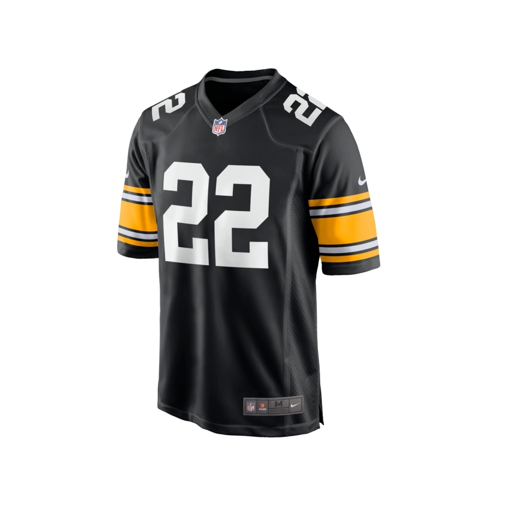 Mens Pittsburgh Steelers Najee Harris Black Home Player Game Jersey