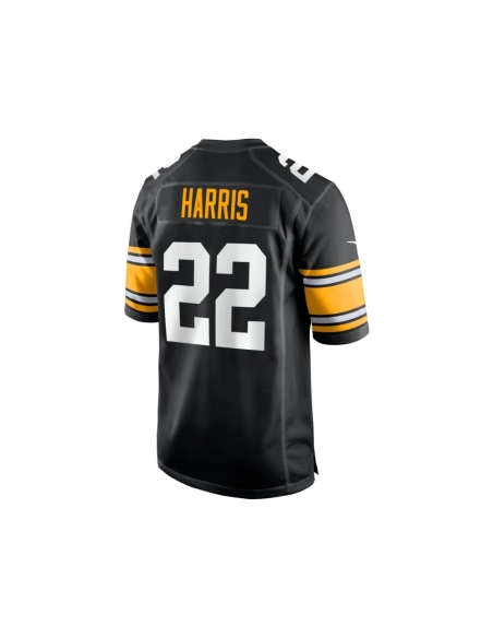 Mens Pittsburgh Steelers Najee Harris Black Home Player Game Jersey