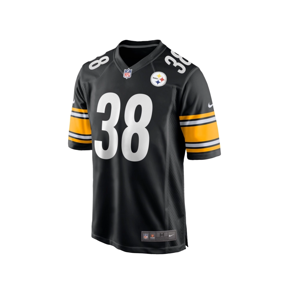 Mens Pittsburgh Steelers Mykal Walker Black Team Game Jersey
