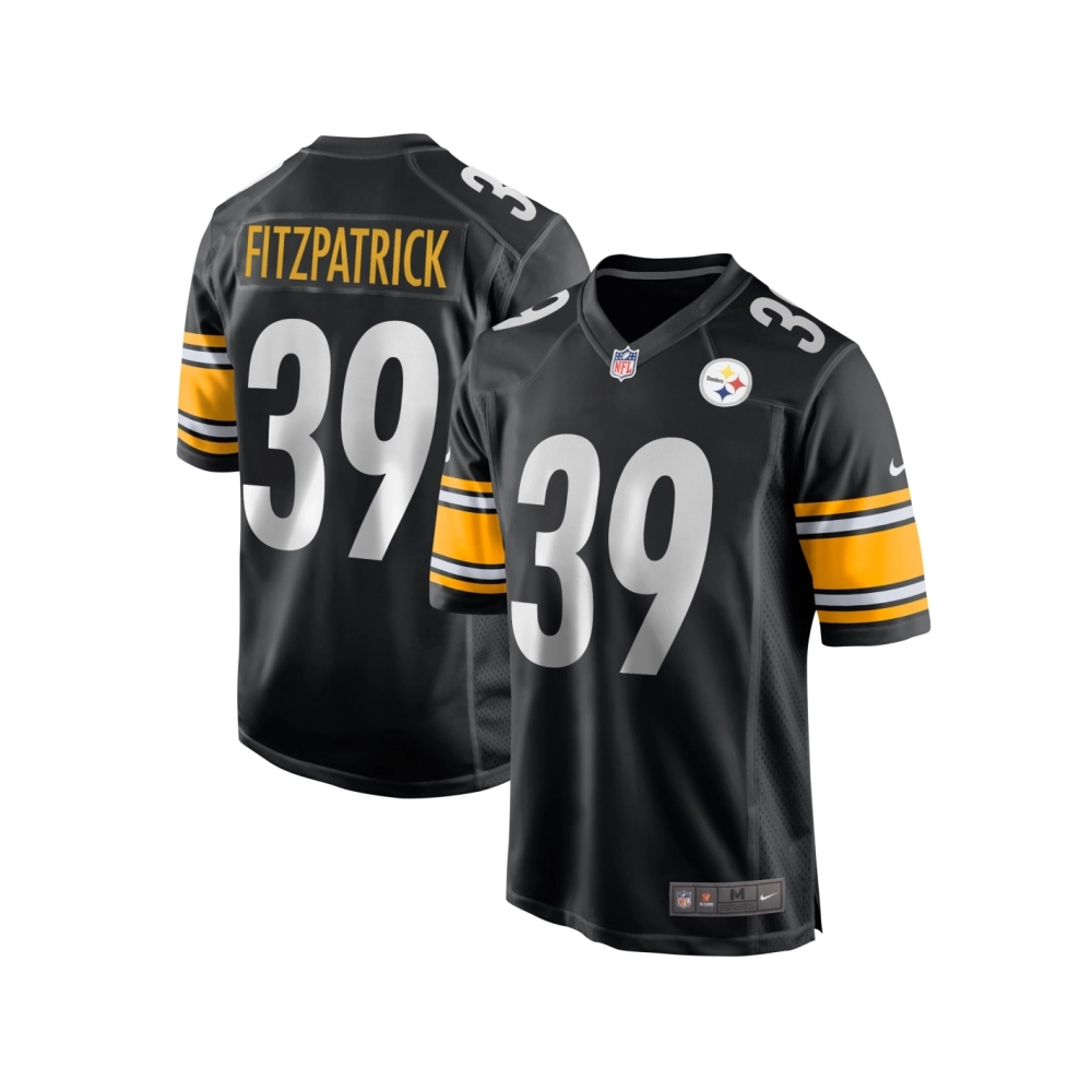 Mens Pittsburgh Steelers Minkah Fitzpatrick Black Game Jersey