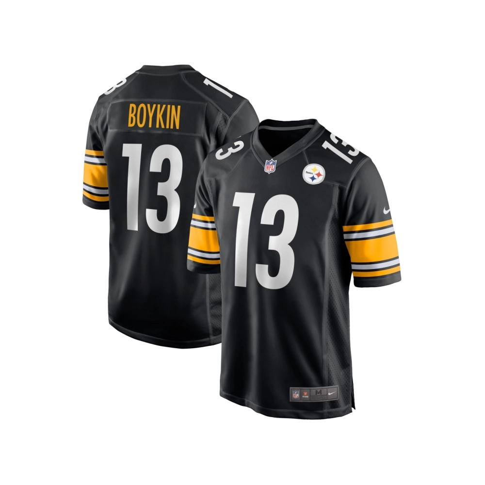 Mens Pittsburgh Steelers Miles Boykin Black Game Player Jersey