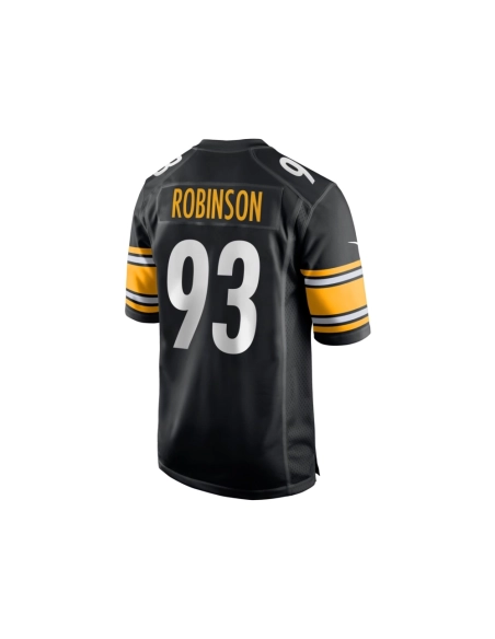 Mens Pittsburgh Steelers Mark Robinson Black Game Player Jersey