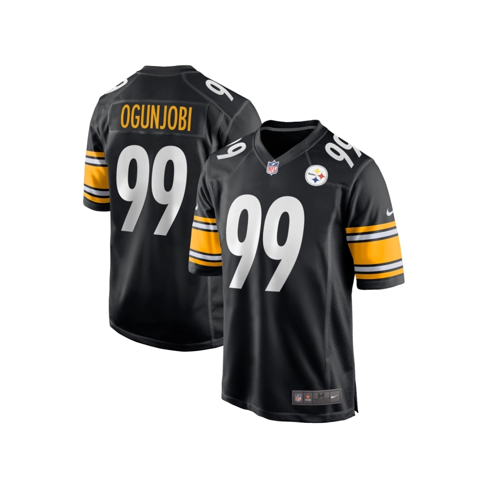 Mens Pittsburgh Steelers Larry Ogunjobi Black Game Player Jersey