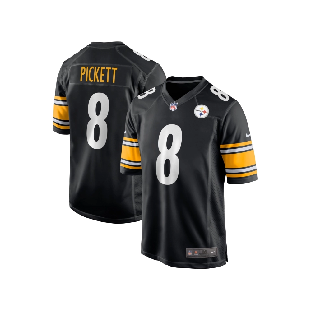 Mens Pittsburgh Steelers Kenny Pickett Black Player Game Jersey