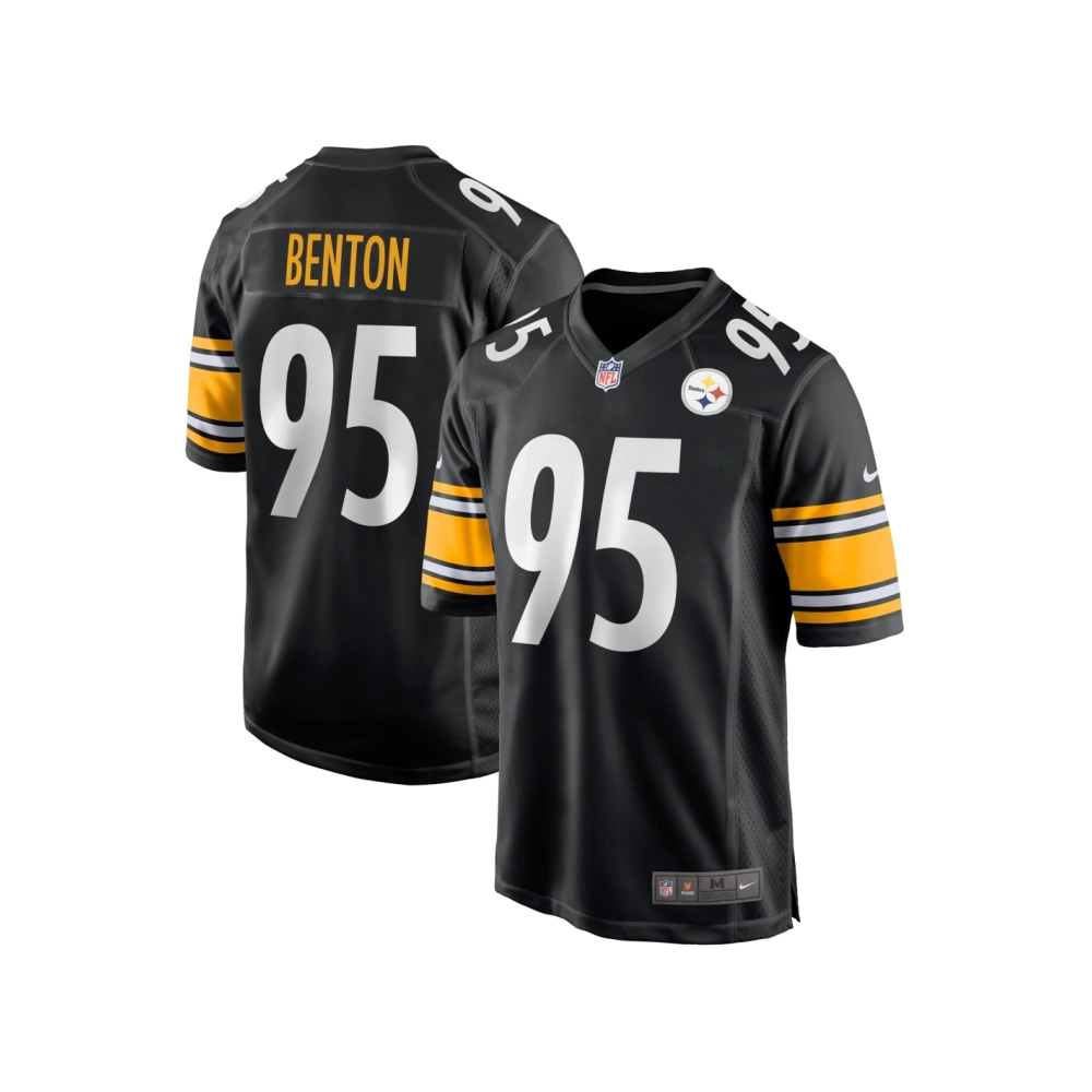 Mens Pittsburgh Steelers Keeanu Benton Black Team Game Jersey