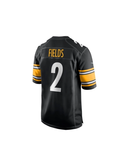 Mens Pittsburgh Steelers Justin Fields Black Game Player Jersey