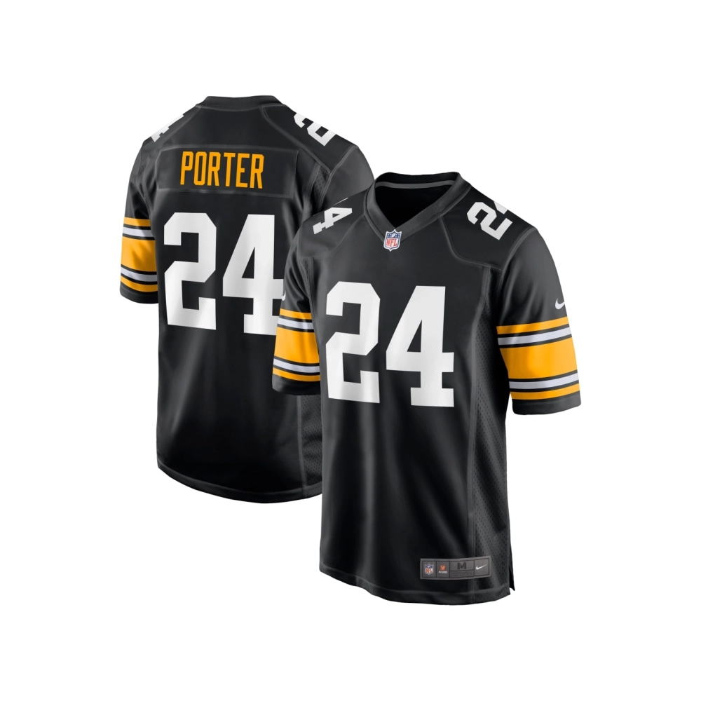 Mens Pittsburgh Steelers Joey Porter Jr. Black Alternate Game Jersey