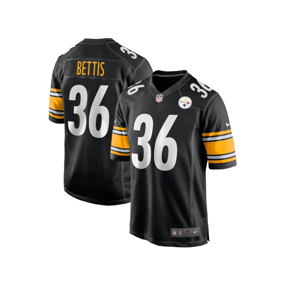 Mens Pittsburgh Steelers Jerome Bettis Black Retired Player Game Jersey