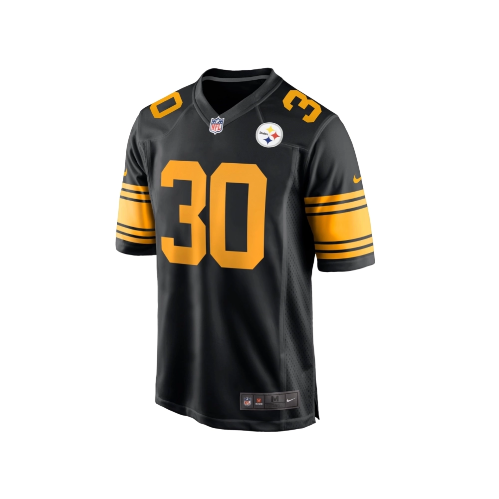 Mens Pittsburgh Steelers Jaylen Warren Black Alternate Game Jersey