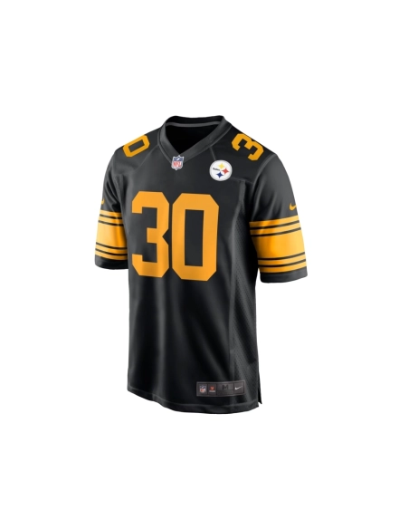 Mens Pittsburgh Steelers Jaylen Warren Black Alternate Game Jersey