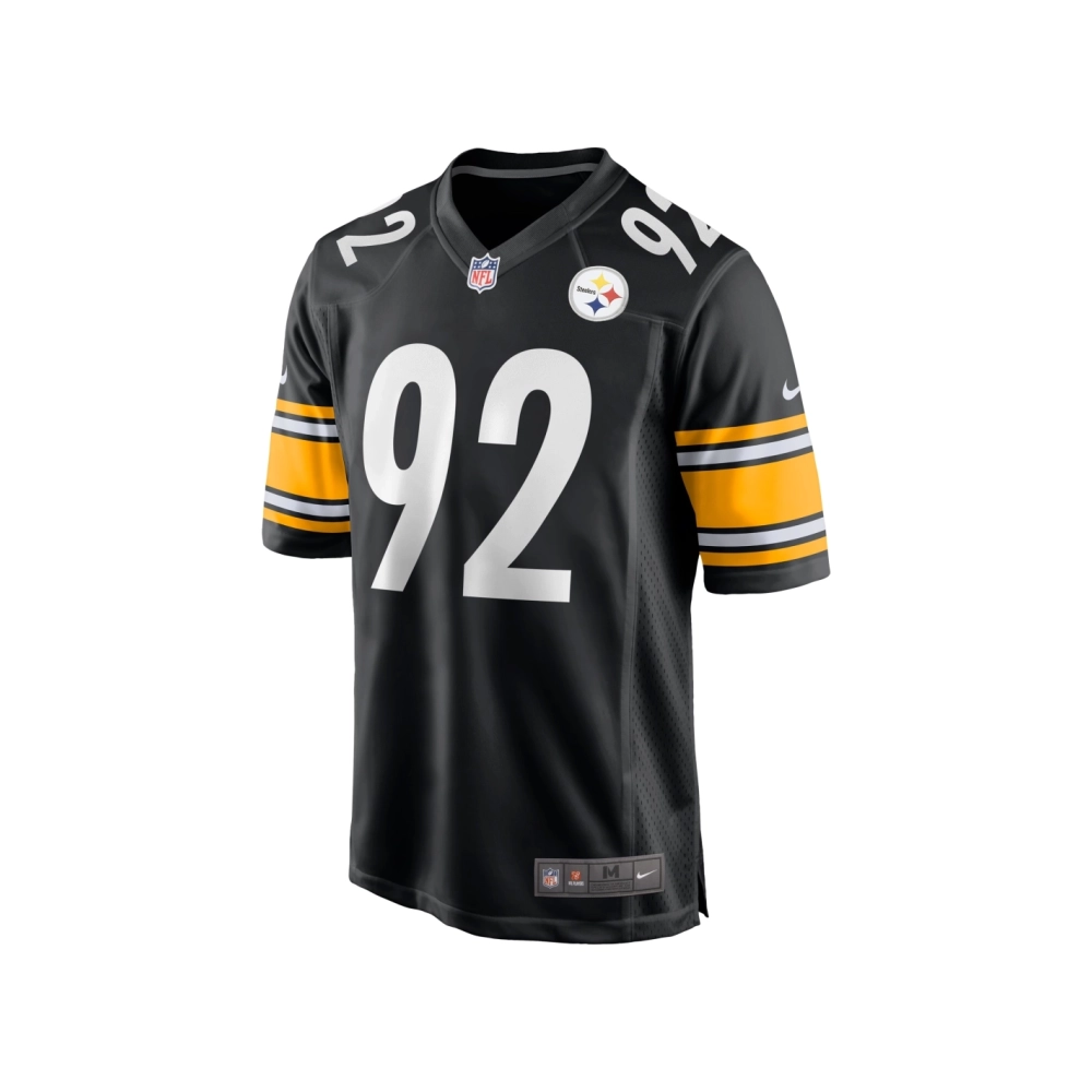 Mens Pittsburgh Steelers James Harrison Black Retired Game Jersey