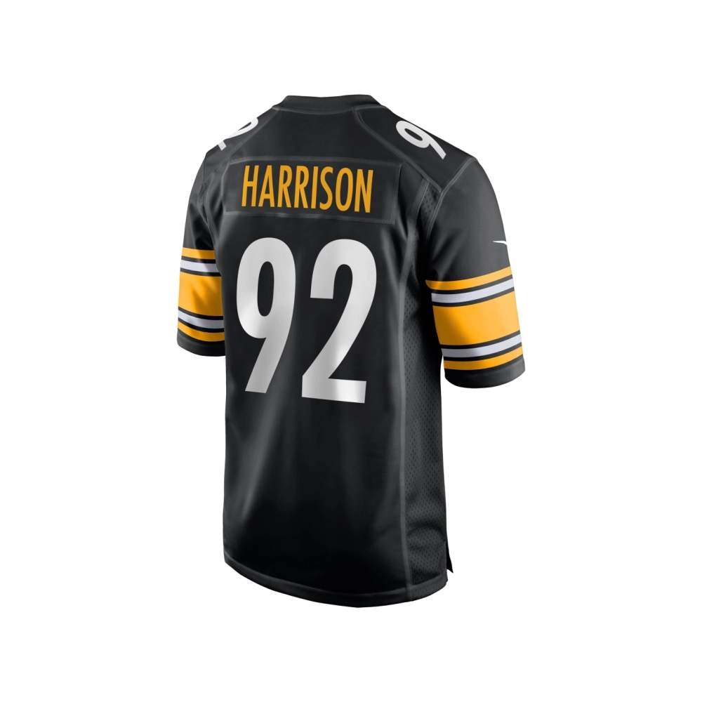 Mens Pittsburgh Steelers James Harrison Black Retired Game Jersey