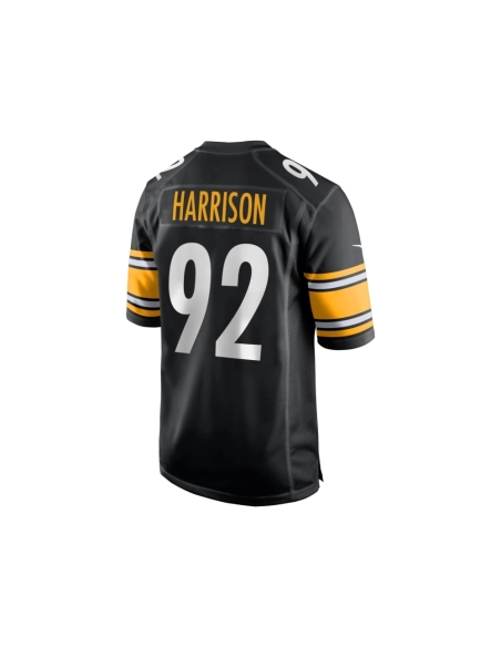 Mens Pittsburgh Steelers James Harrison Black Retired Game Jersey